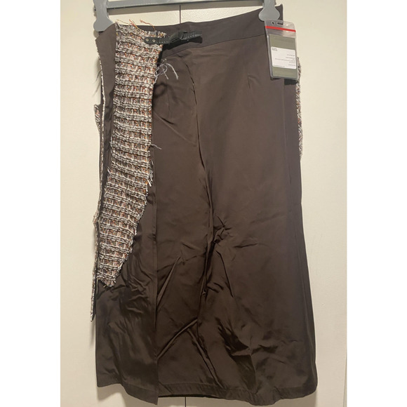 Kiko Kostadinov moylita wrap skirt brown umber quartz size IT 44 - Picture 1 of 8